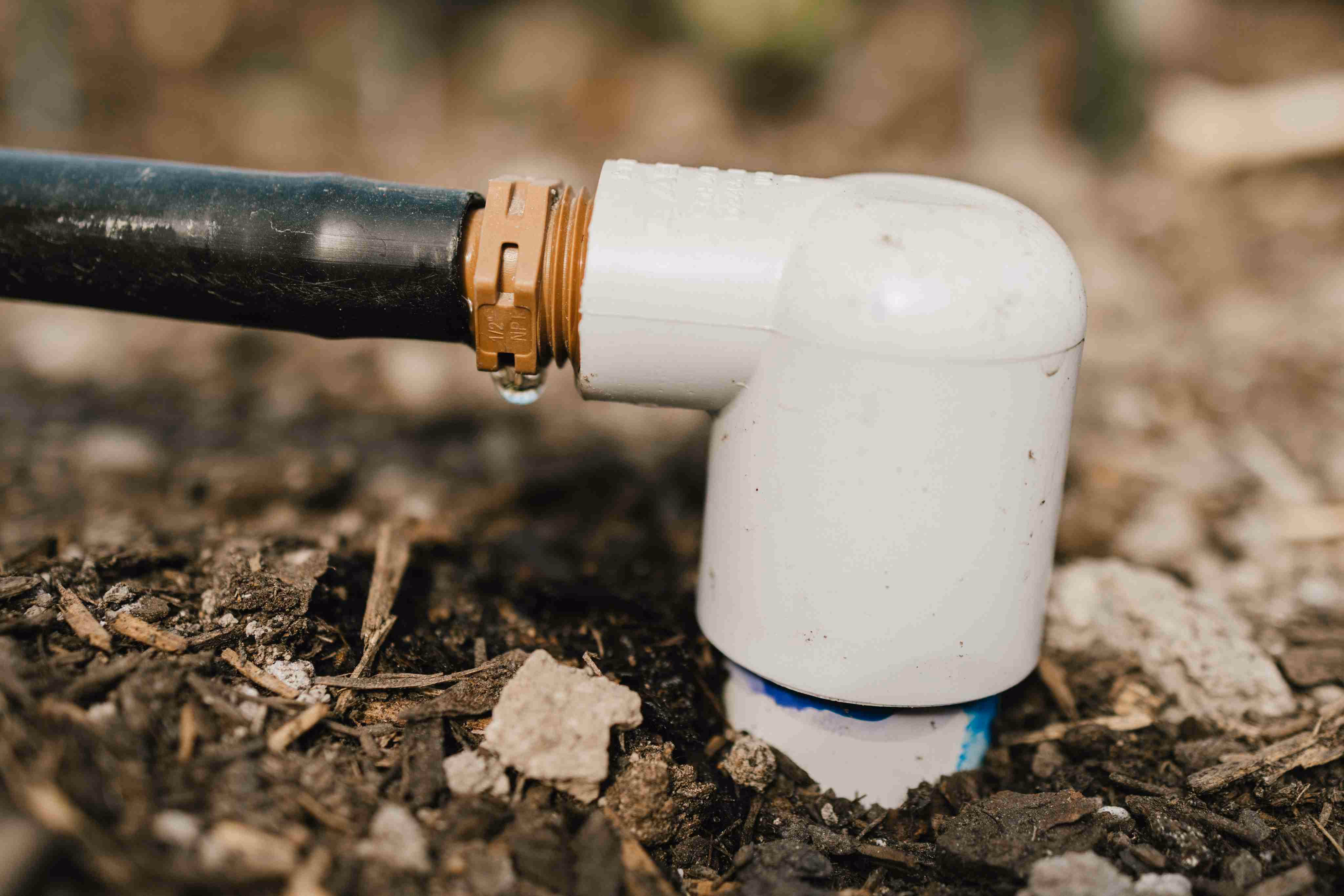 Storm Sprinklers drip irrigation installation in Utah garden and landscape