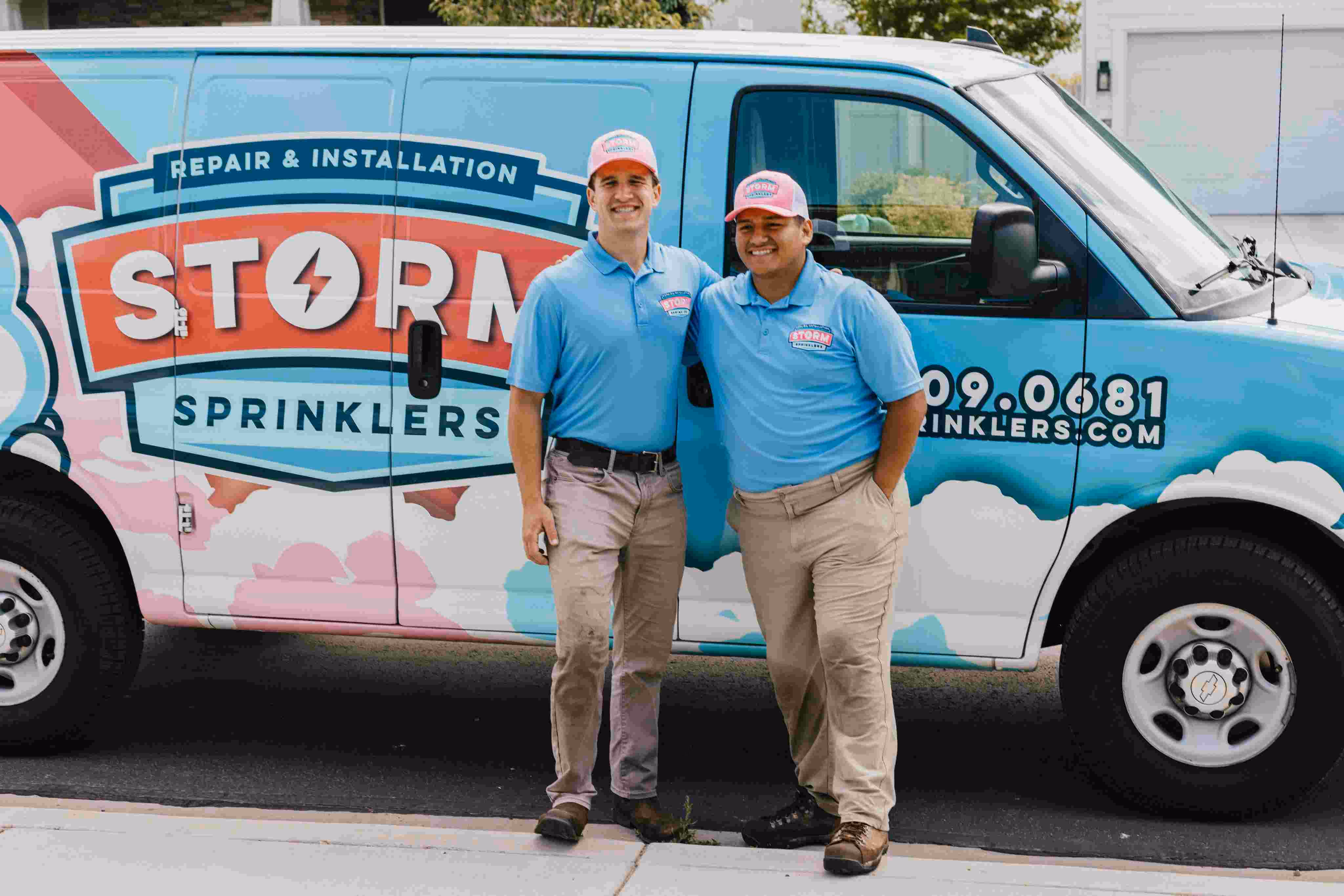 Storm Sprinklers team for commercial stop and waste and irrigation programs in Utah