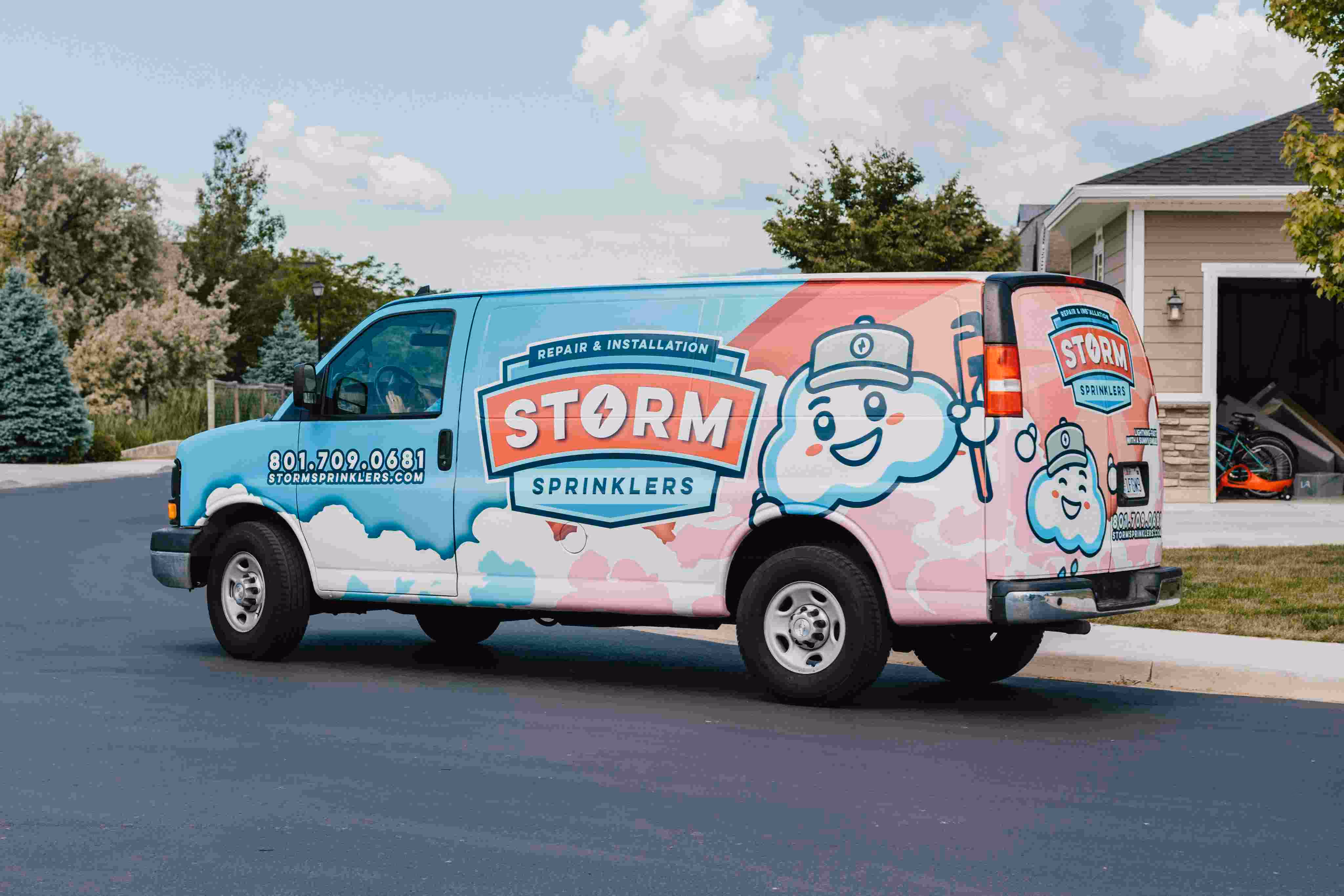 Storm Sprinklers irrigation team Utah sprinkler repair and installation